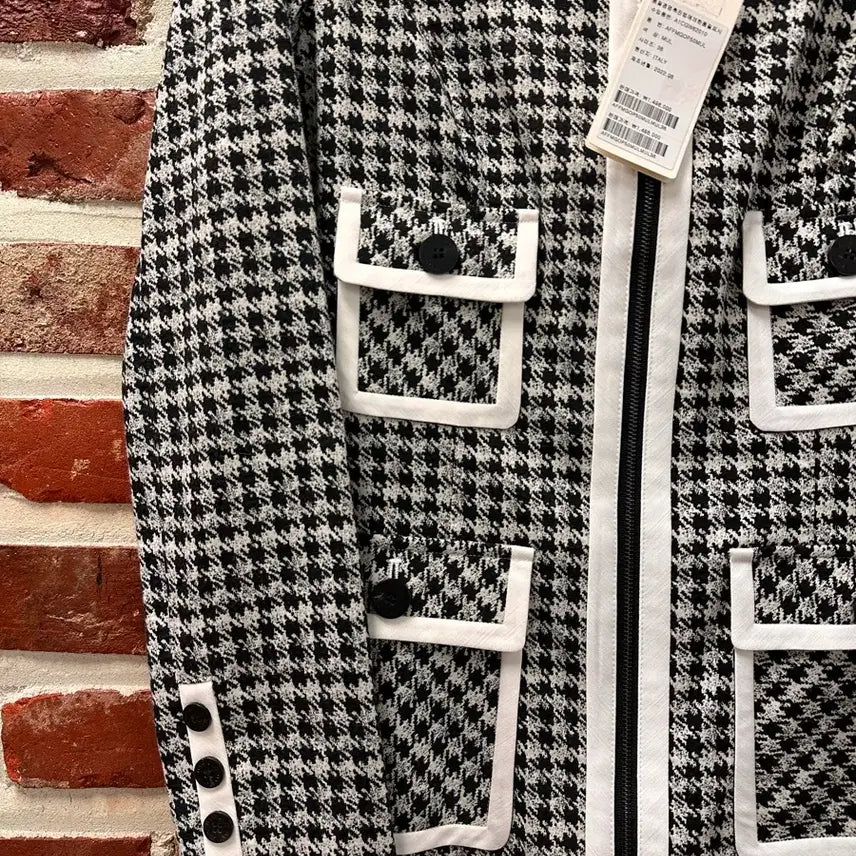 [BUNJANG] MARYLING Houndstooth Square Neck Dress / (38)메릴링 MARYLING 하운드체크 스퀘어넥 원피스 새상품