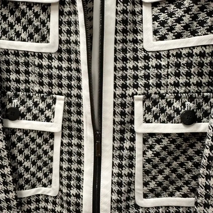 [BUNJANG] MARYLING Houndstooth Square Neck Dress / (38)메릴링 MARYLING 하운드체크 스퀘어넥 원피스 새상품