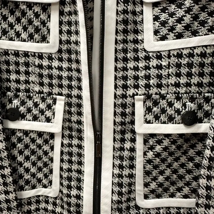 [BUNJANG] MARYLING Houndstooth Square Neck Dress / (38)메릴링 MARYLING 하운드체크 스퀘어넥 원피스 새상품