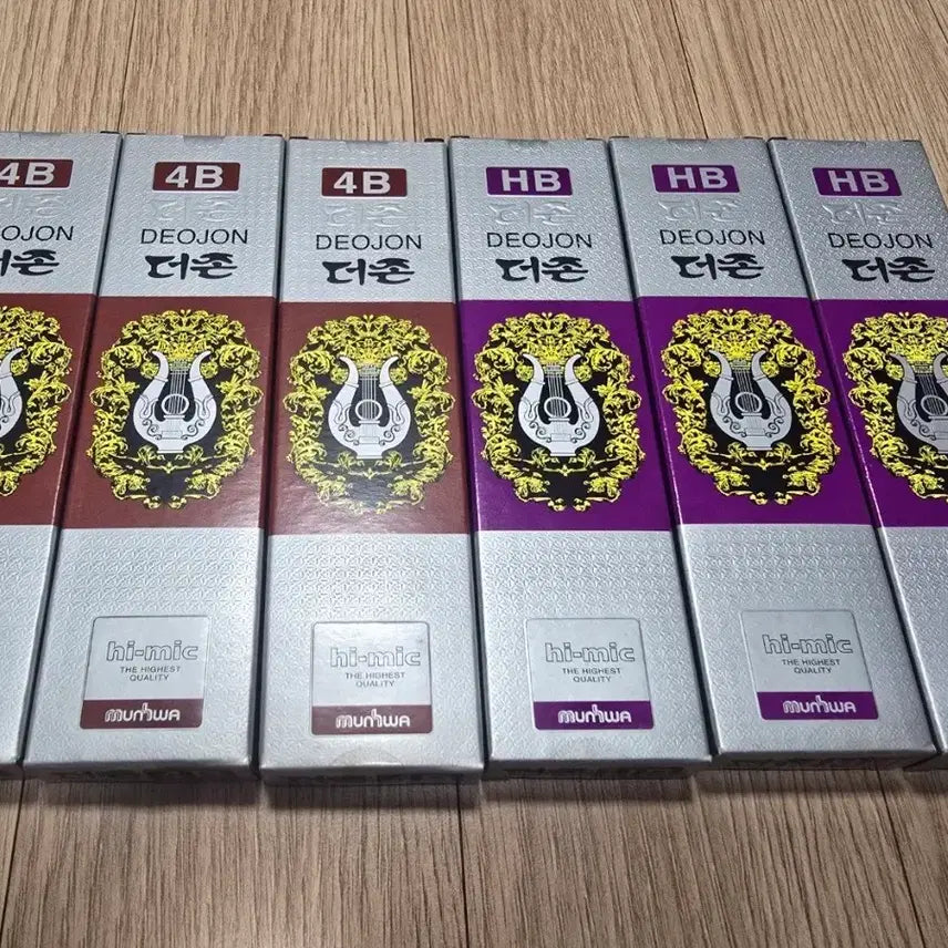 [BUNJANG] Dojon Hi-Mic 4B/HB Pencil Bundle / 더존 Hi-Mic 연필 4B/HB