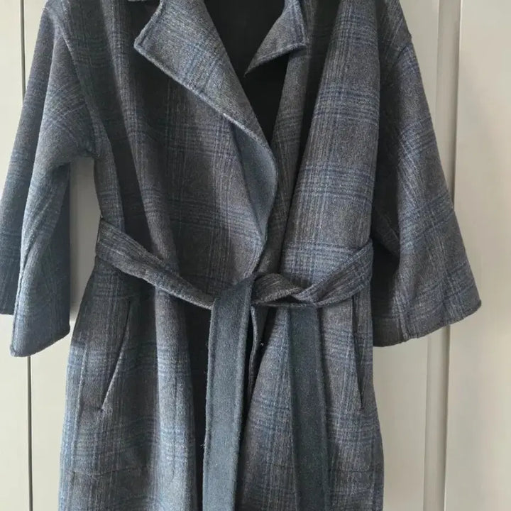 [BUNJANG] Daniel S.T.E Reversible Check Wool Coat / 블랙코트 양면 울코트 리버시블 체크코트 핸드메이드