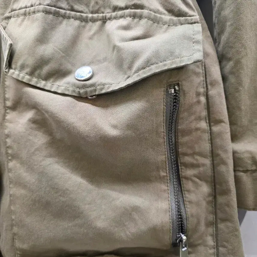 [BUNJANG] Khaki Parka Jacket / 카키 야상 점퍼