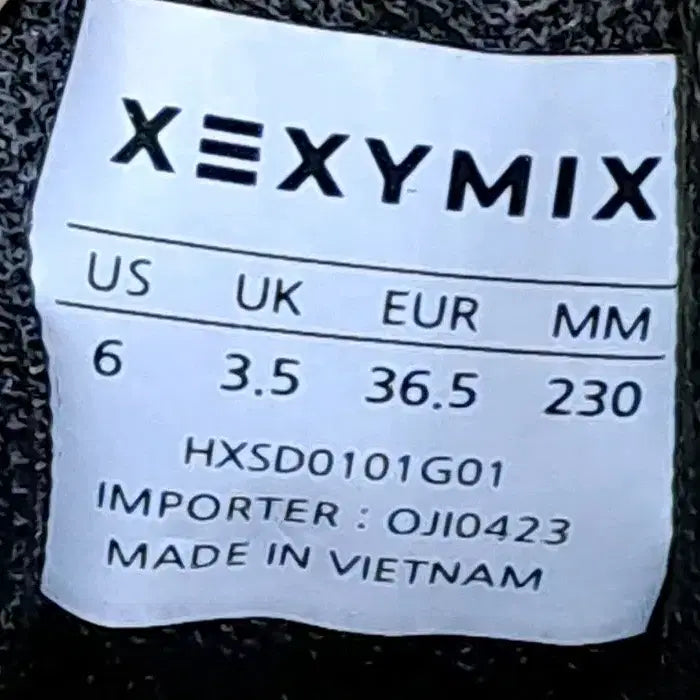 [BUNJANG] Xexymix Sneakers 230mm / 젝시믹스 화이트 블랙 스니커즈 운동화 230mm