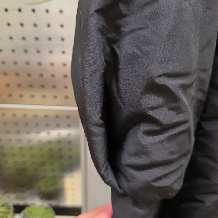 [BUNJANG] Black Hooded Long Padded Jacket / 블랙 후드 롱패딩
