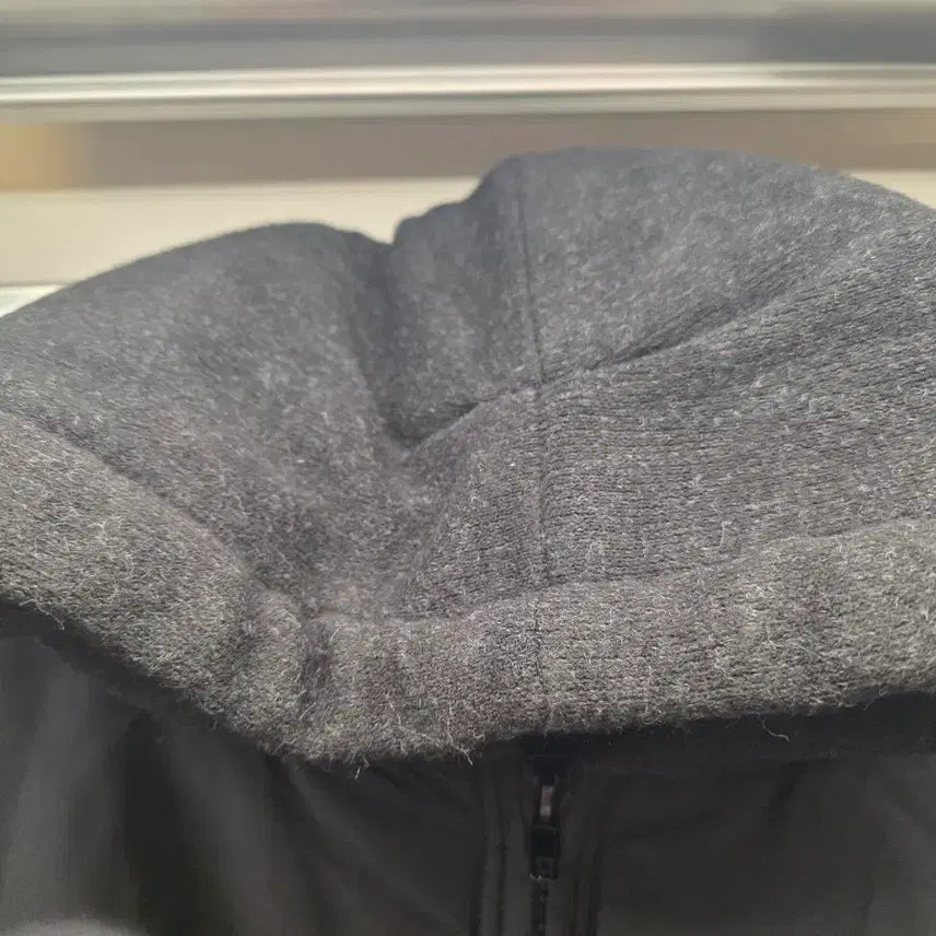 [BUNJANG] Black Hooded Long Padded Jacket / 블랙 후드 롱패딩
