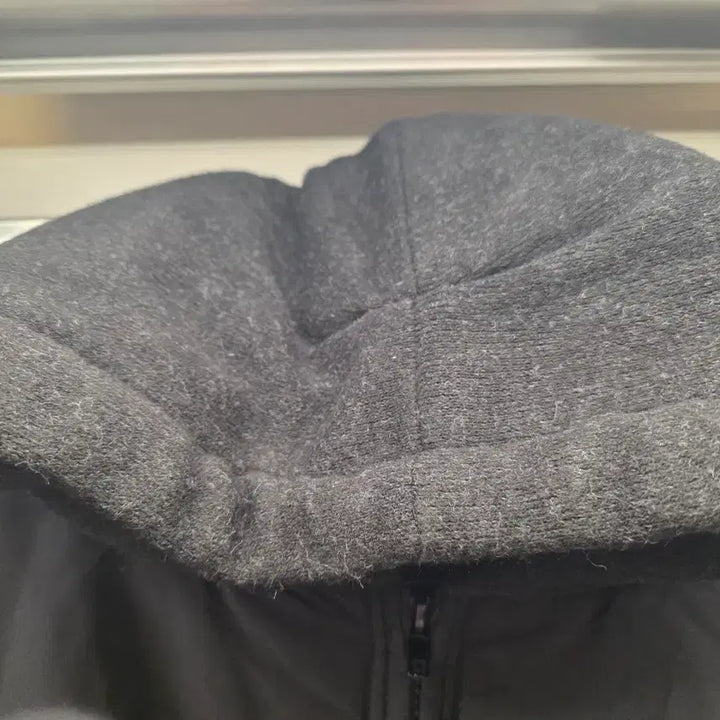 [BUNJANG] Black Hooded Long Padded Jacket / 블랙 후드 롱패딩