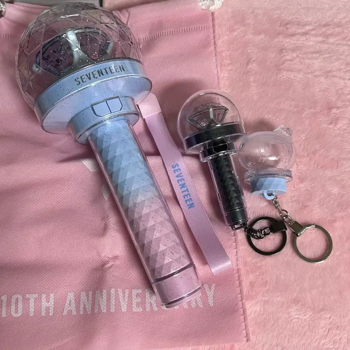 [SOLD OUT] 일괄 풀구성))세븐틴 응원봉 10주년 캐럿봉 봉봉이 키링