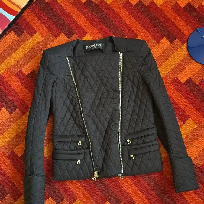 [BUNJANG] Balmain Rousteing Diamond Quilted Jacket / 발망 루스테잉 다이아몬드 퀄팅 자켓
