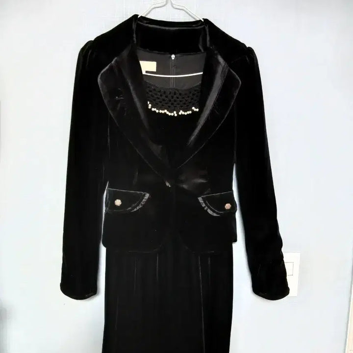 [BUNJANG] Velvet Jacket and Dress Set / 55 벨벳자켓 원피스 세트