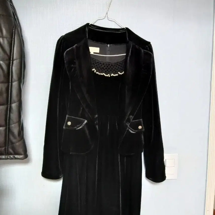 [BUNJANG] Velvet Jacket and Dress Set / 55 벨벳자켓 원피스 세트