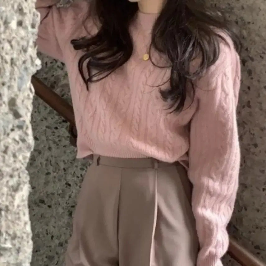 [BUNJANG] Obzest Wool Cable Knit Sweater / 오브제스트 울 니트