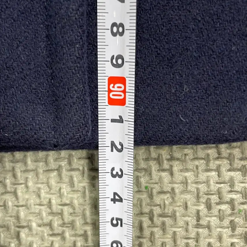 [BUNJANG] Lucky Chouette Navy Wool Coat School Look / 럭키슈에트 네이비 기본 모직코트 스쿨룩