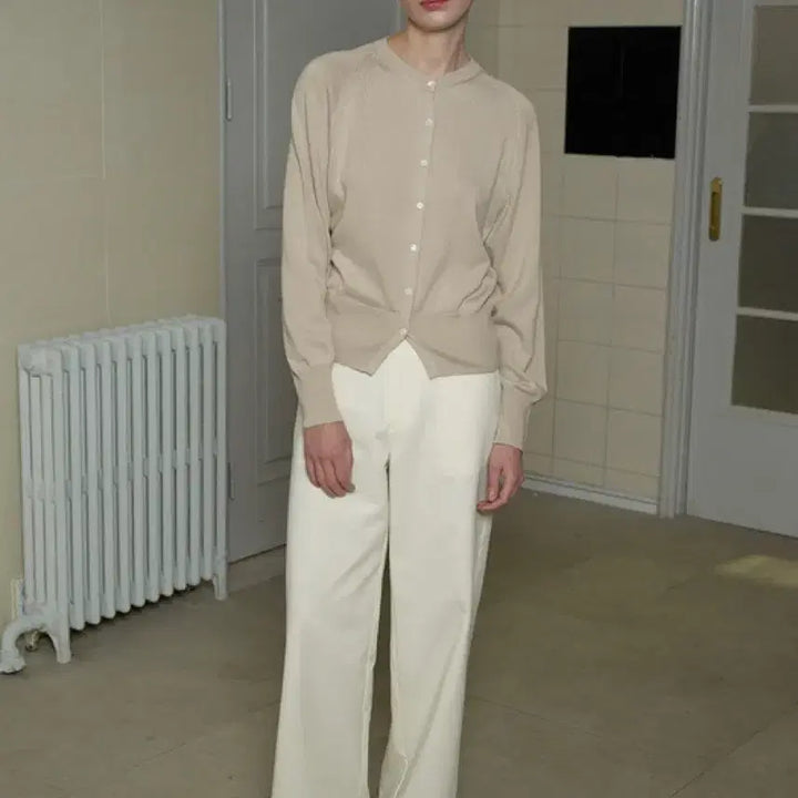 [SOLD OUT] 오브베이지 SOFT STRAIGHT TROUSERS_ECRU_S