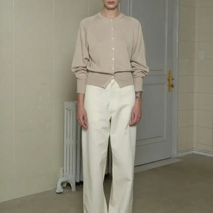[SOLD OUT] 오브베이지 SOFT STRAIGHT TROUSERS_ECRU_S