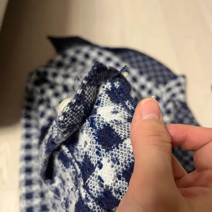 [BUNJANG] Sandro Tweed Pearl Cardigan Jacket / 산드로 트위드 진주 가디건 자켓(1)
