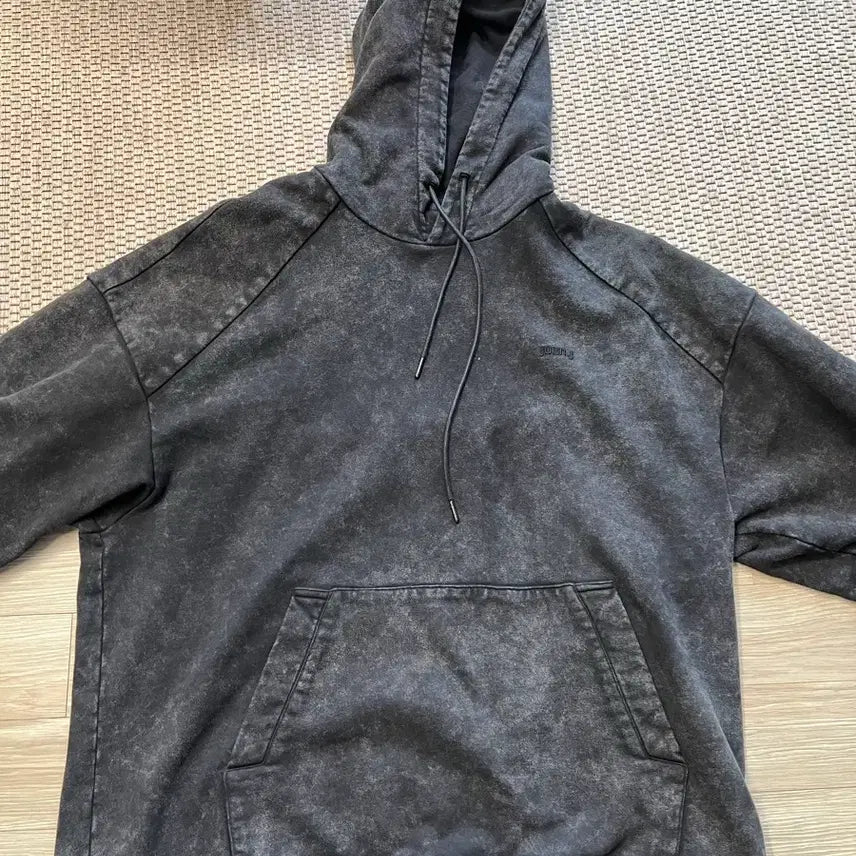 [BUNJANG] Juun.J Pigment Hooded Pullover T-Shirt / 준지 피그먼트 후드 풀오버 티셔츠