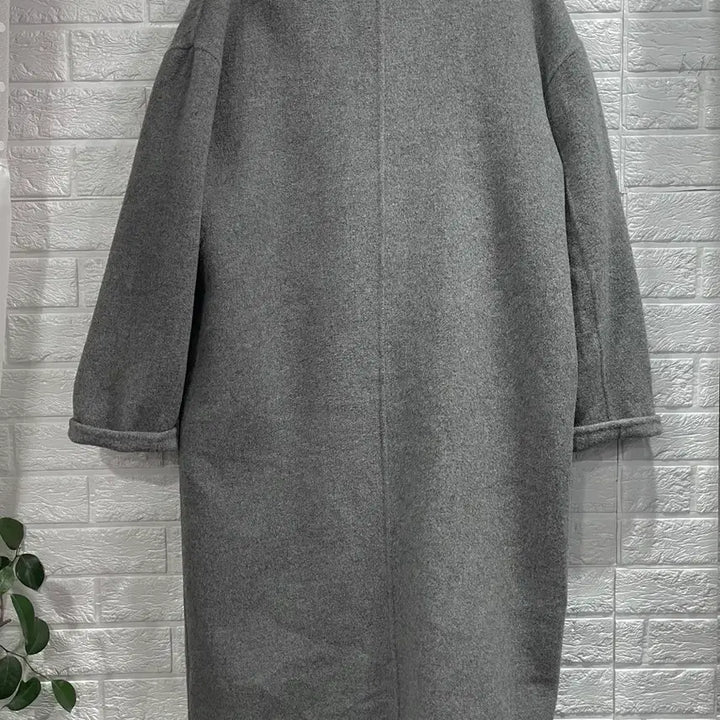 [BUNJANG] BUBA Wool Cashmere Long Coat Gray / BUBA 여성 울캐시미어코트:) 롱코트 모직코트 그레이회색코트하객룩