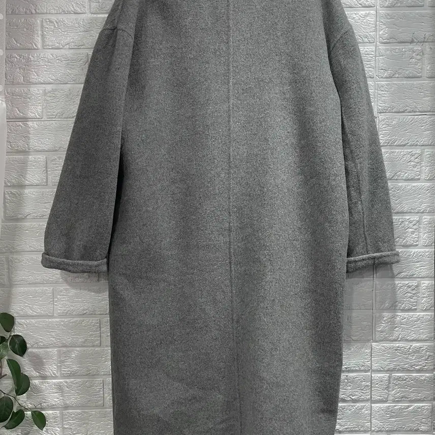 [BUNJANG] BUBA Wool Cashmere Long Coat Gray / BUBA 여성 울캐시미어코트:) 롱코트 모직코트 그레이회색코트하객룩
