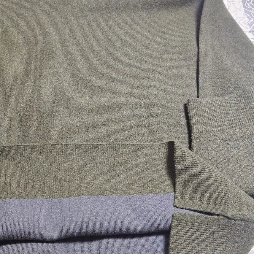 [BUNJANG] SLOW Khaki Wool Knit XL / SLOW 카키색 울 니트 XL