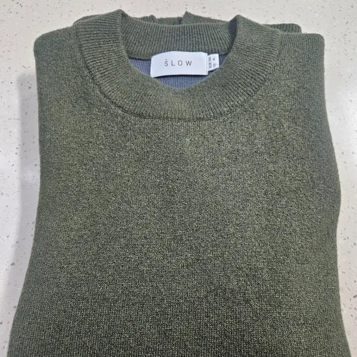 [BUNJANG] SLOW Khaki Wool Knit XL / SLOW 카키색 울 니트 XL