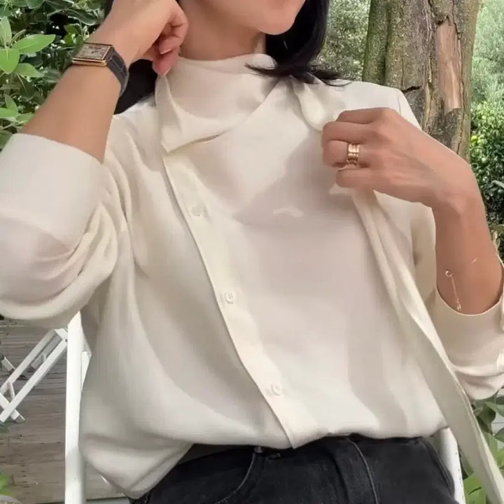 [BUNJANG] PABEEL Scarf Blouse / 스카프블라우스 (새제품)