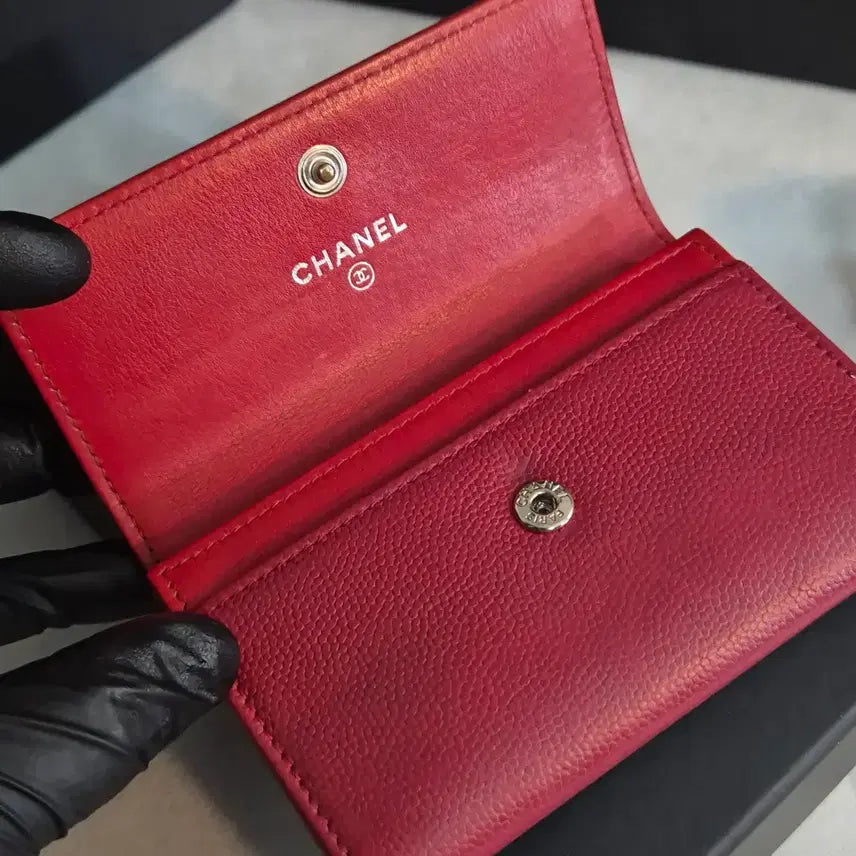 [BUNJANG] Chanel Caviar Flap Card Wallet / [샤넬] 캐비어 플랩 카드지갑