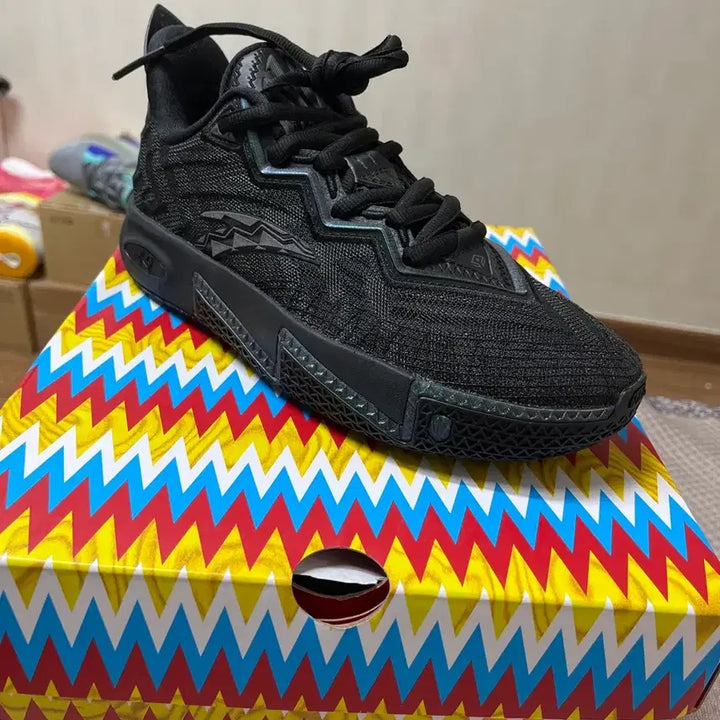 [BUNJANG] Anta Kai2 Triple Black Sneakers / 안타 카이2 트리플 블랙 250 (anta kai2)