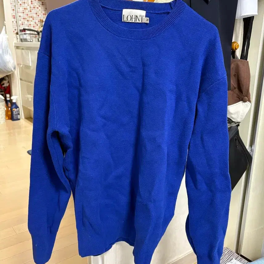 [BUNJANG] Lont 329 Round Knit Sweater / 론트 329 라운드 니트 블루 m
