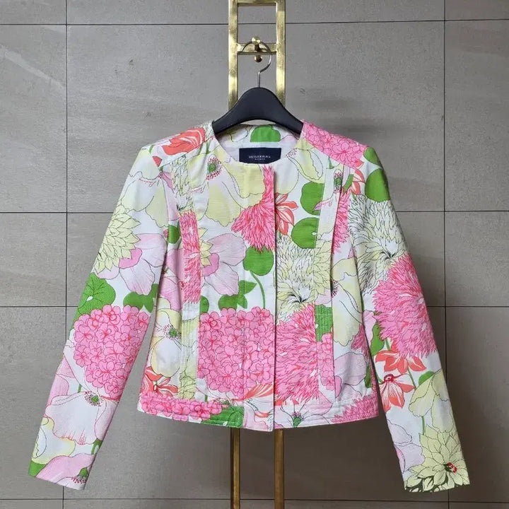 [BUNJANG] Burberry Floral Print Cotton Zip-Up Jacket / 버버리 플로럴 프린트 코튼 집업 자켓