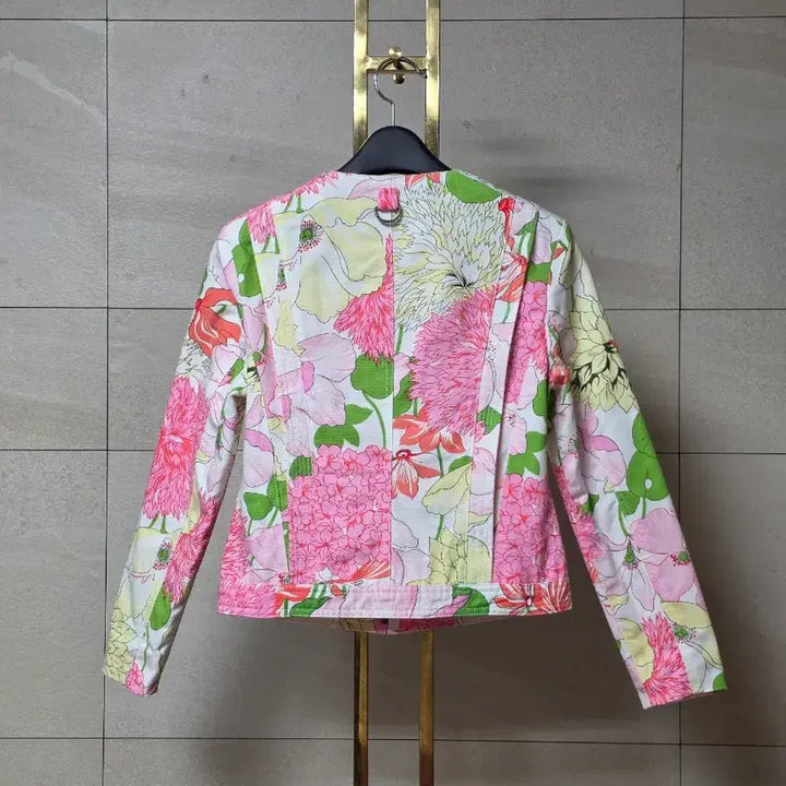 [BUNJANG] Burberry Floral Print Cotton Zip-Up Jacket / 버버리 플로럴 프린트 코튼 집업 자켓