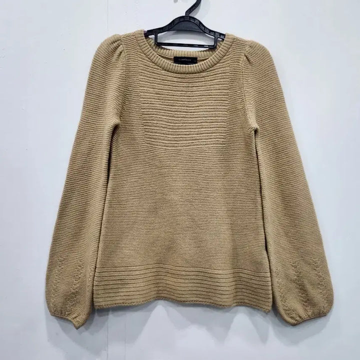 [BUNJANG] Flamingo Beige Ribbed Knit Sweater (Women&