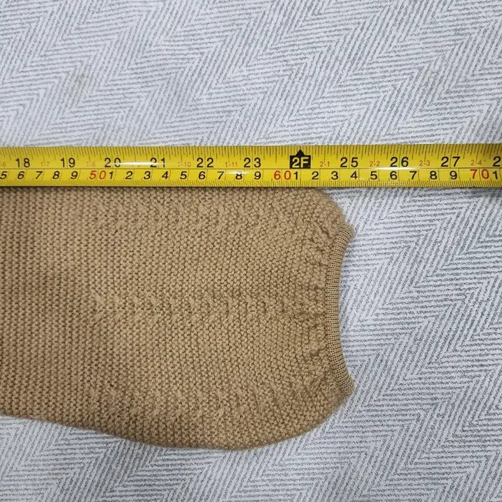 [BUNJANG] Flamingo Beige Ribbed Knit Sweater (Women&