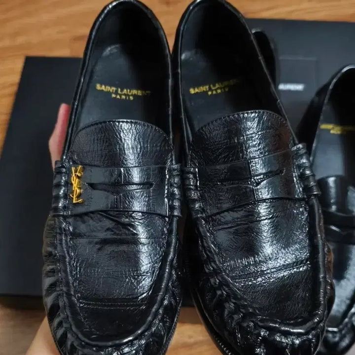 [BUNJANG] Saint Laurent Penny Loafers Shoes / 생로랑 블랙 페니 로퍼 슈즈