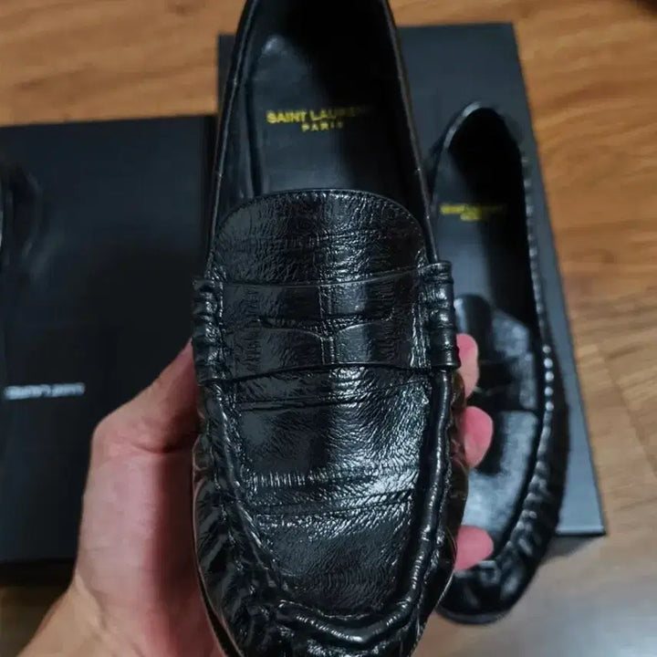 [BUNJANG] Saint Laurent Penny Loafers Shoes / 생로랑 블랙 페니 로퍼 슈즈
