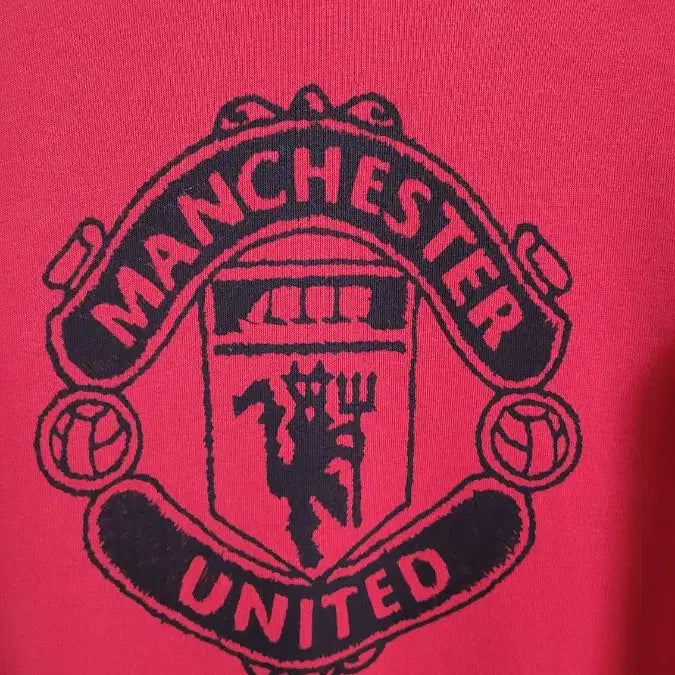 [BUNJANG] Adidas Manchester United Marking Blockcore Hoodie / [XXL]아디다스 해외판 레드 맨유마킹 블록코어 후드티셔츠XXL