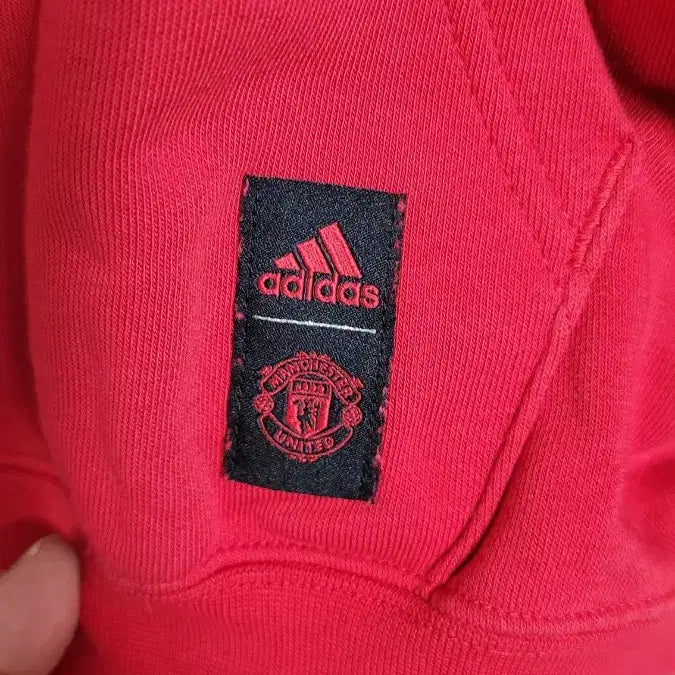 [BUNJANG] Adidas Manchester United Marking Blockcore Hoodie / [XXL]아디다스 해외판 레드 맨유마킹 블록코어 후드티셔츠XXL