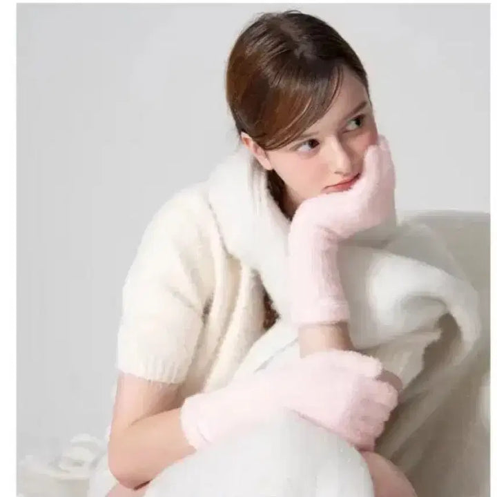[BUNJANG] Nuah Studio Angora Fur Gloves / (새상품/무배) 앙고라 털장갑 누아스튜디오