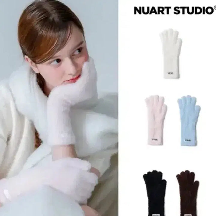 [BUNJANG] Nuah Studio Angora Fur Gloves / (새상품/무배) 앙고라 털장갑 누아스튜디오