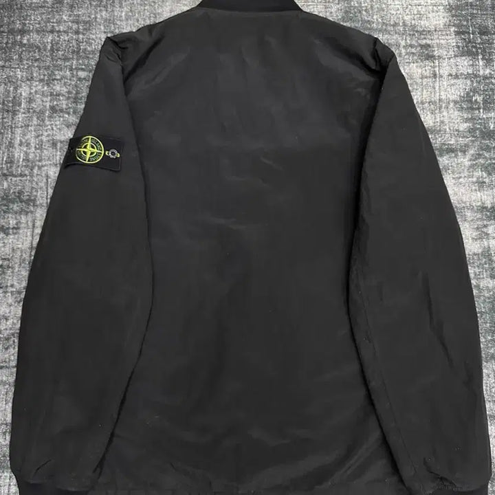 [BUNJANG] Stone Island Reversible Quilted Bomber Jacket Black 2XL / 스톤아일랜드 메탈나일론 리버시블 퀼팅봄버자켓 블랙 2XL