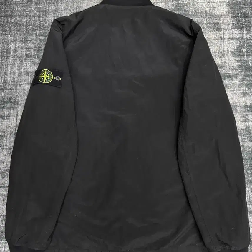 [BUNJANG] Stone Island Reversible Quilted Bomber Jacket Black 2XL / 스톤아일랜드 메탈나일론 리버시블 퀼팅봄버자켓 블랙 2XL