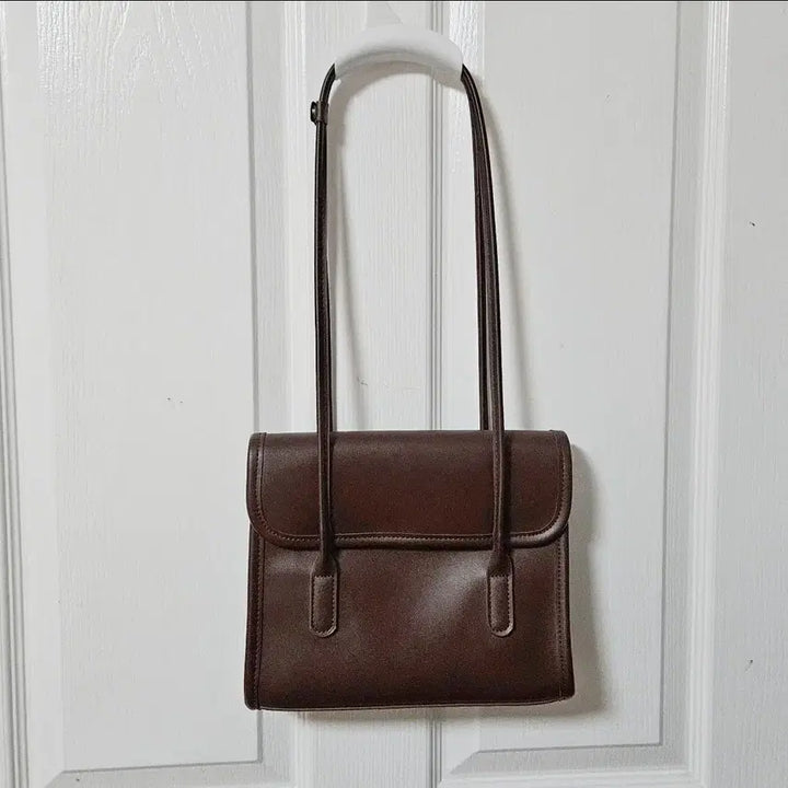 [BUNJANG] Brown Leather Shoulder Bag / 브라운 숄더백 가죽 가방 가을 겨울 갈색