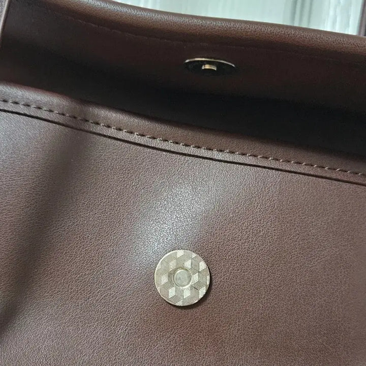 [BUNJANG] Brown Leather Shoulder Bag / 브라운 숄더백 가죽 가방 가을 겨울 갈색