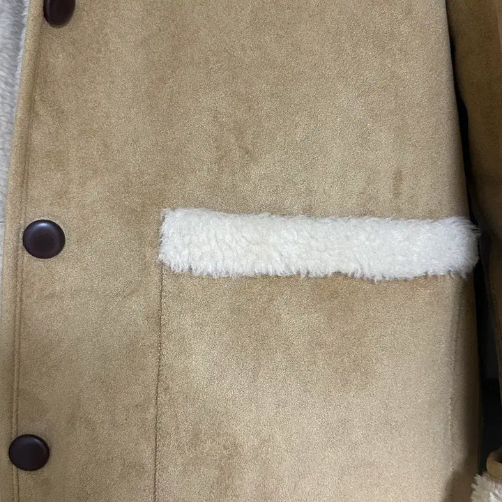 [BUNJANG] Basil Mellow Reversible Mustang / 바질 멜로우 무스탕 리버시블