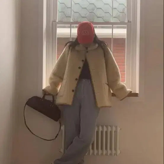 [BUNJANG] Basil Mellow Reversible Mustang / 바질 멜로우 무스탕 리버시블