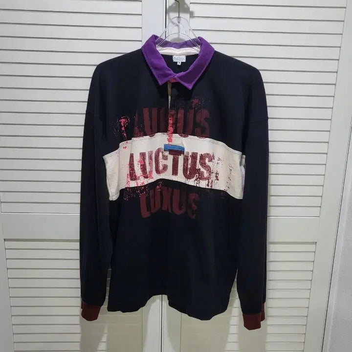 [BUNJANG] Paul Smith Rugby Long Sleeve T-shirt / [M]폴스미스 럭비 티셔츠 블랙 긴팔(국내100~슬림105호]
