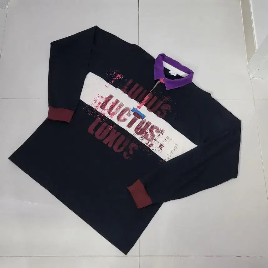 [BUNJANG] Paul Smith Rugby Long Sleeve T-shirt / [M]폴스미스 럭비 티셔츠 블랙 긴팔(국내100~슬림105호]