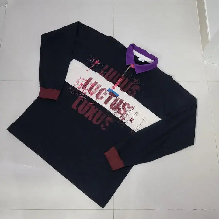 [BUNJANG] Paul Smith Rugby Long Sleeve T-shirt / [M]폴스미스 럭비 티셔츠 블랙 긴팔(국내100~슬림105호]