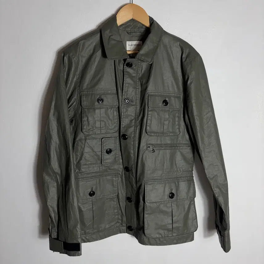 [SOLD OUT] 클럽모나코 카키색 워크웨어 왁스 자켓(S)