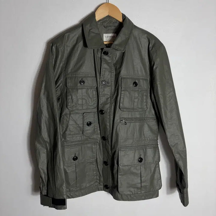 [SOLD OUT] 클럽모나코 카키색 워크웨어 왁스 자켓(S)