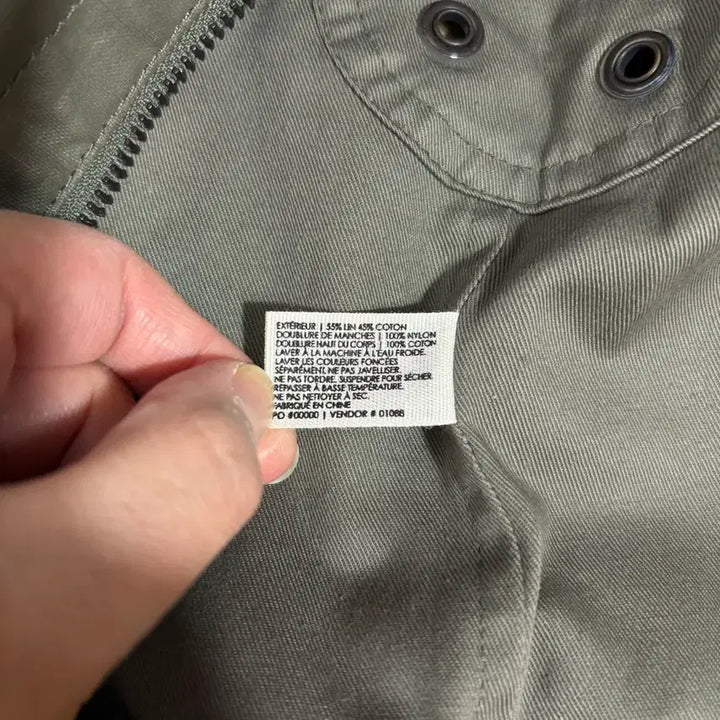 [SOLD OUT] 클럽모나코 카키색 워크웨어 왁스 자켓(S)